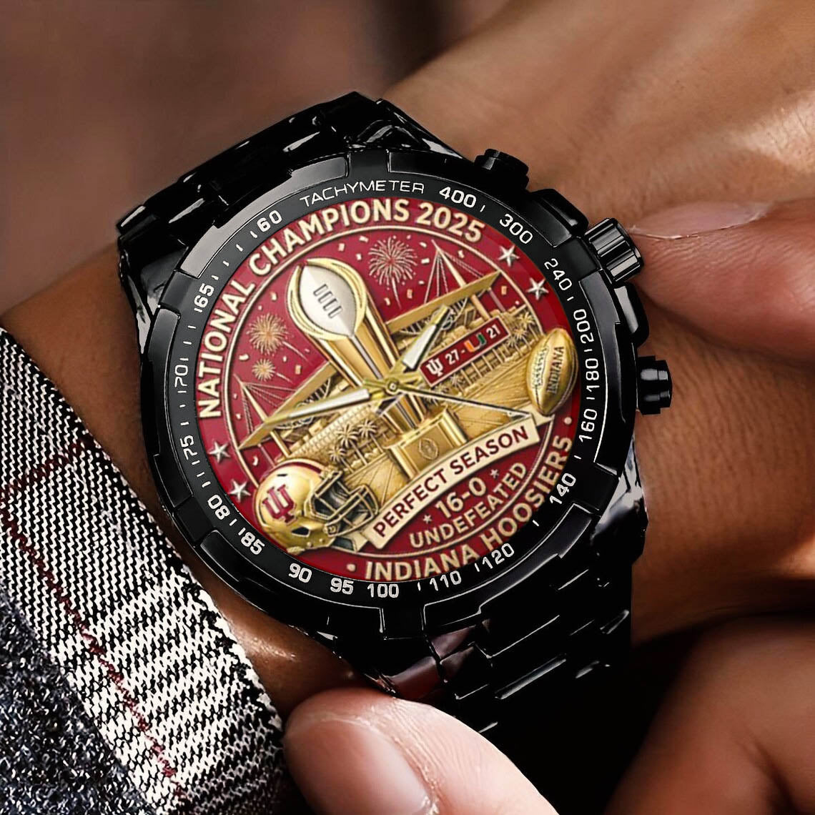 Personalized Indiana Hoosiers Football Watch