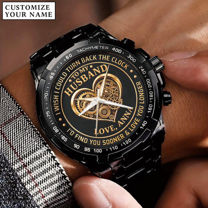 Personalized Anniversity Husband Love Watch
