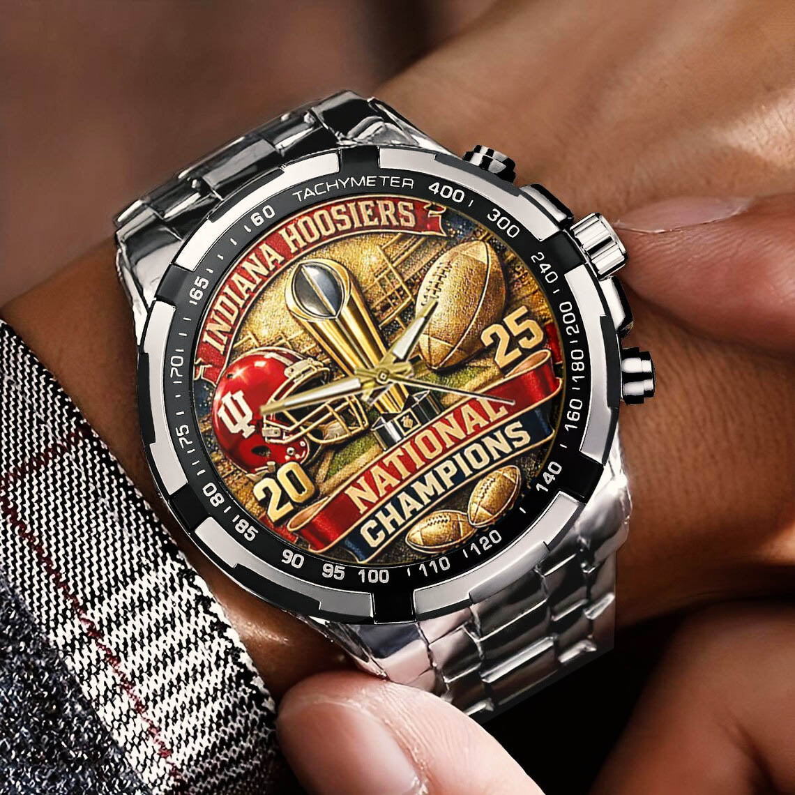 Personalized Indiana Hoosiers Football Watch