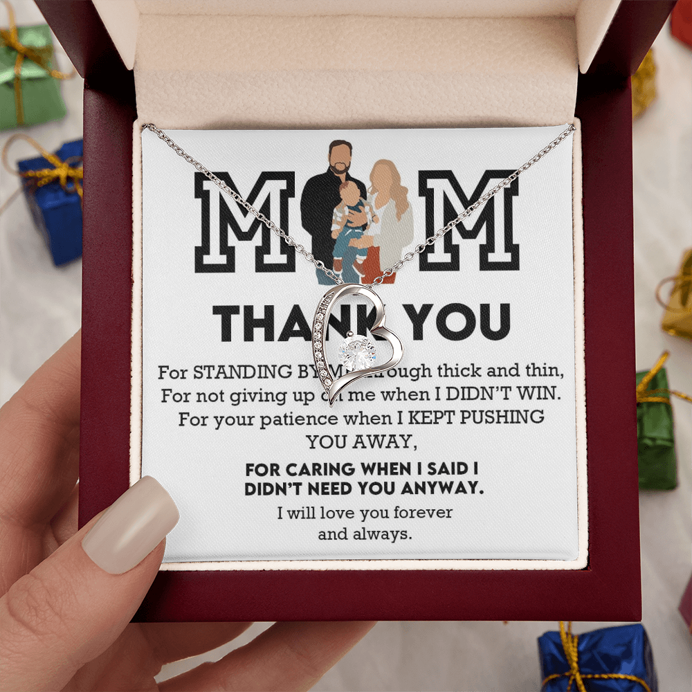 Mom Thank You Forever Love Necklace