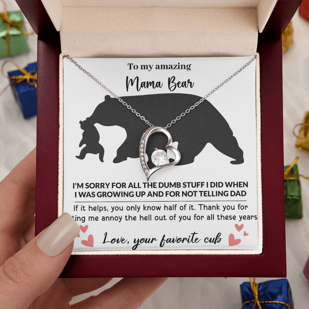 Mama Bear Forever Love Necklace