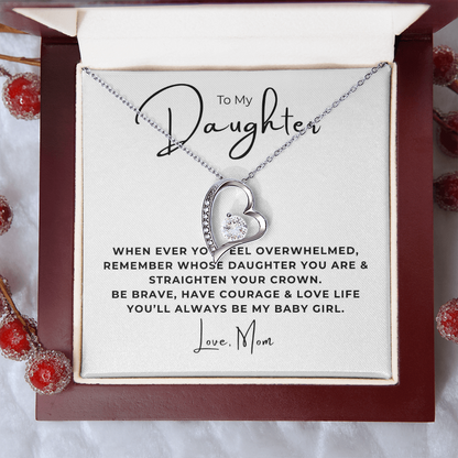 To My Daughter  Forever Love Necklace