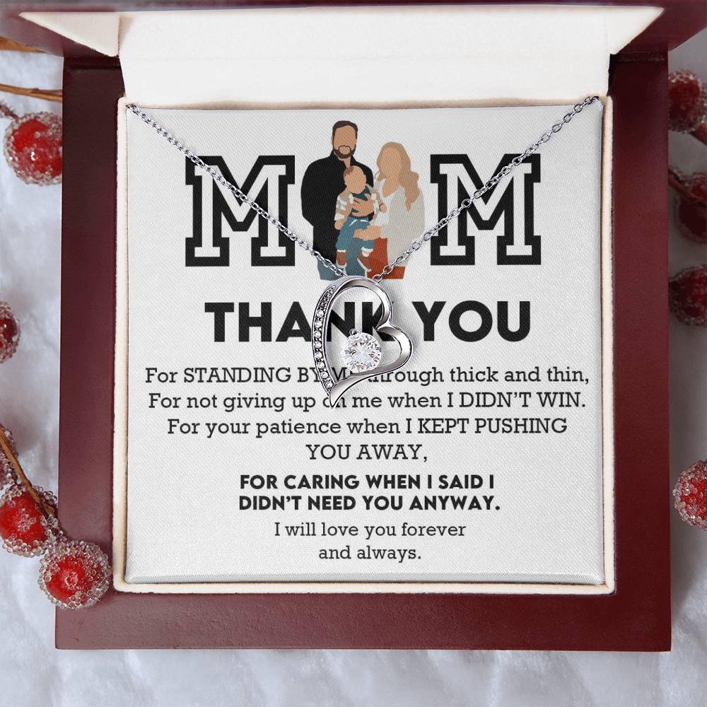 Mom Thank You Forever Love Necklace