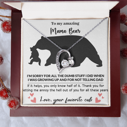 Mama Bear Forever Love Necklace