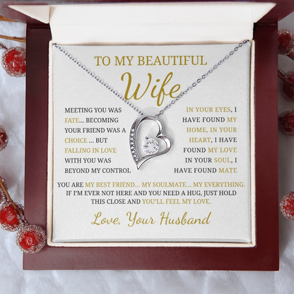 To My Beautiful Wife  Forever Love Necklace