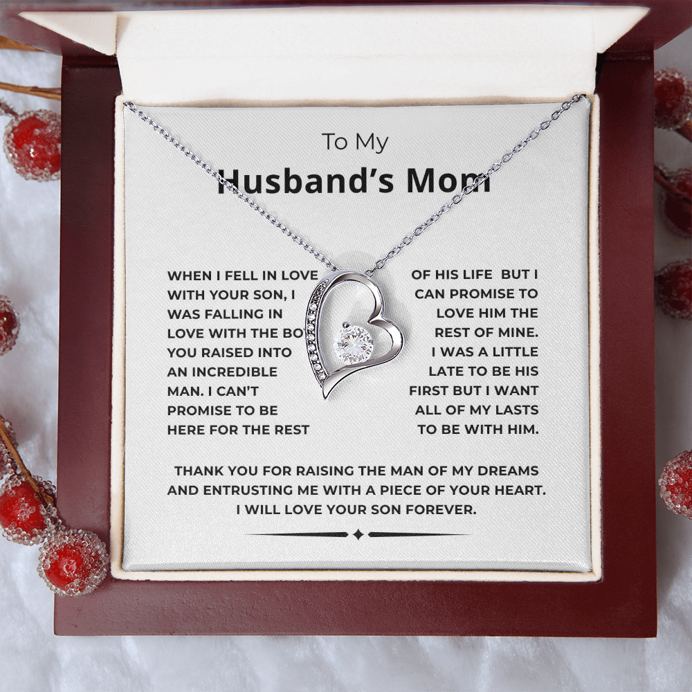 To My Husband's Mom Forever Love Necklace