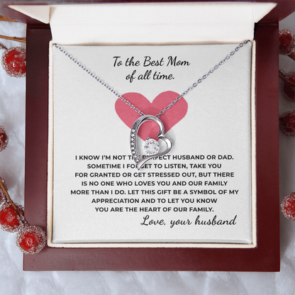 To The Best Mom of All TIme Forever Love Necklace