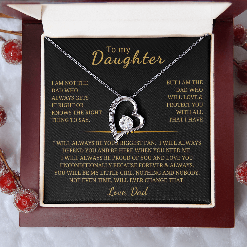 To My Daughter  Forever Love Necklace