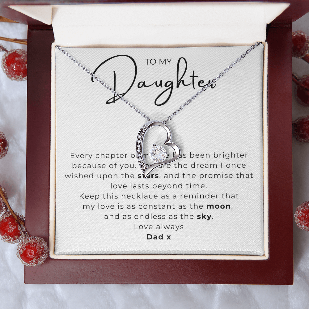 To My Daughter  Forever Love Necklace