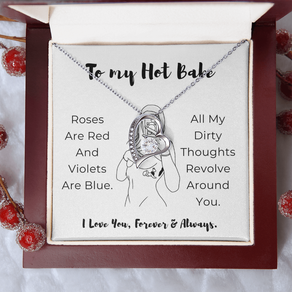 To My Hot Babe Forever Love Necklace