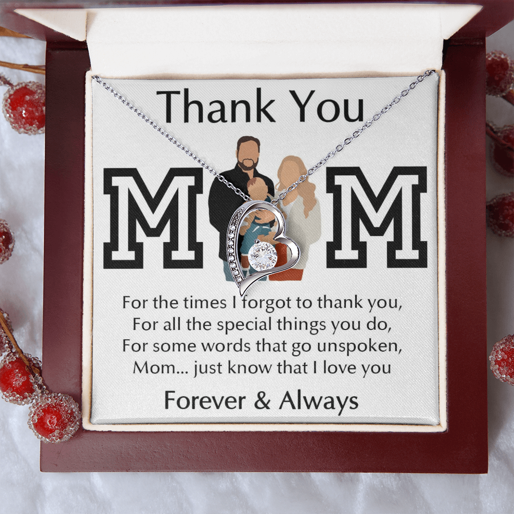 Thank You Mom Forever Love Necklace