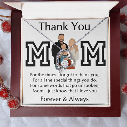 Thank You Mom Forever Love Necklace