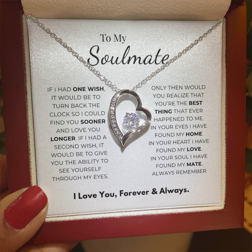 To My Soulmate  Forever Love Necklace