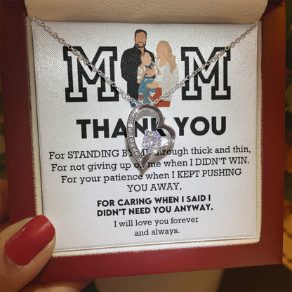 Mom Thank You Forever Love Necklace