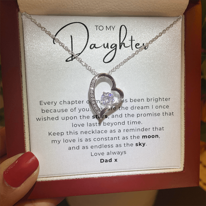 To My Daughter  Forever Love Necklace