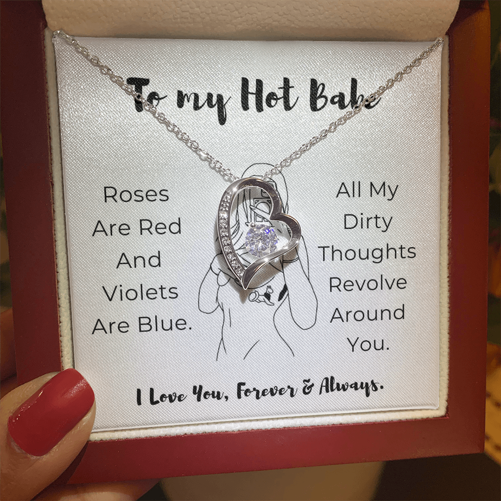 To My Hot Babe Forever Love Necklace