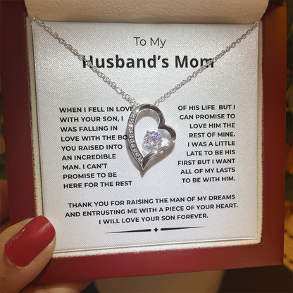 To My Husband's Mom Forever Love Necklace