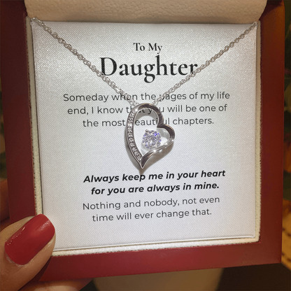 To My Daughter  Forever Love Necklace