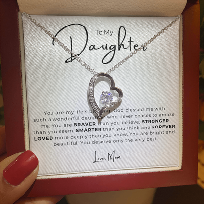 To My Daughter  Forever Love Necklace