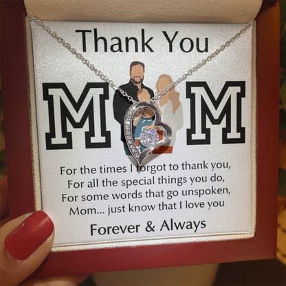 Thank You Mom Forever Love Necklace
