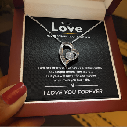 To My Love  Forever Love Necklace