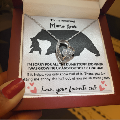 Mama Bear Forever Love Necklace