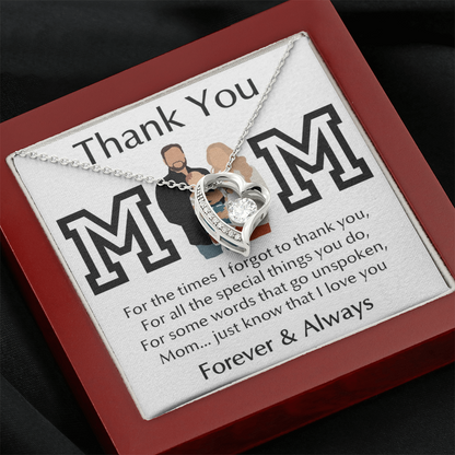 Thank You Mom Forever Love Necklace