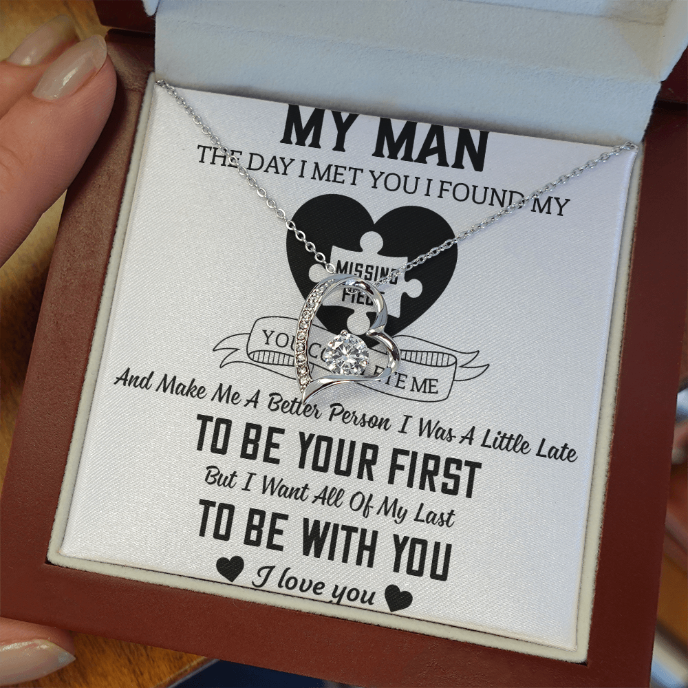 To My Man Forever Love Necklace