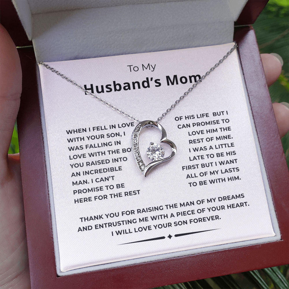 To My Husband's Mom Forever Love Necklace