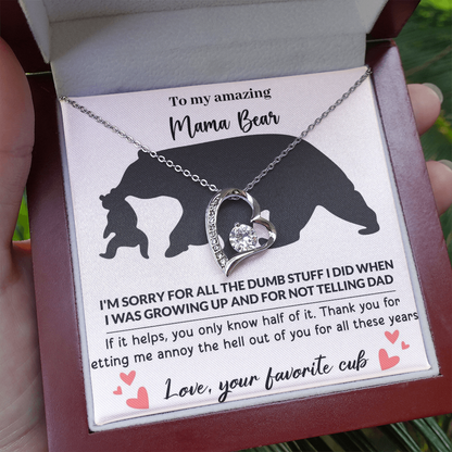 Mama Bear Forever Love Necklace