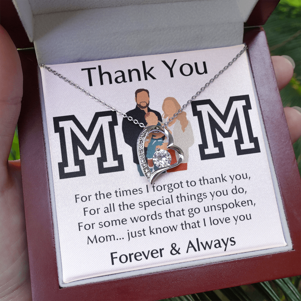 Thank You Mom Forever Love Necklace