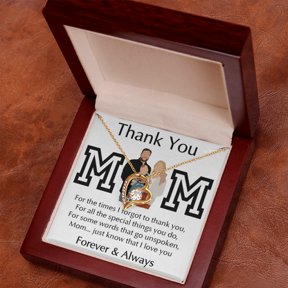 Thank You Mom Forever Love Necklace