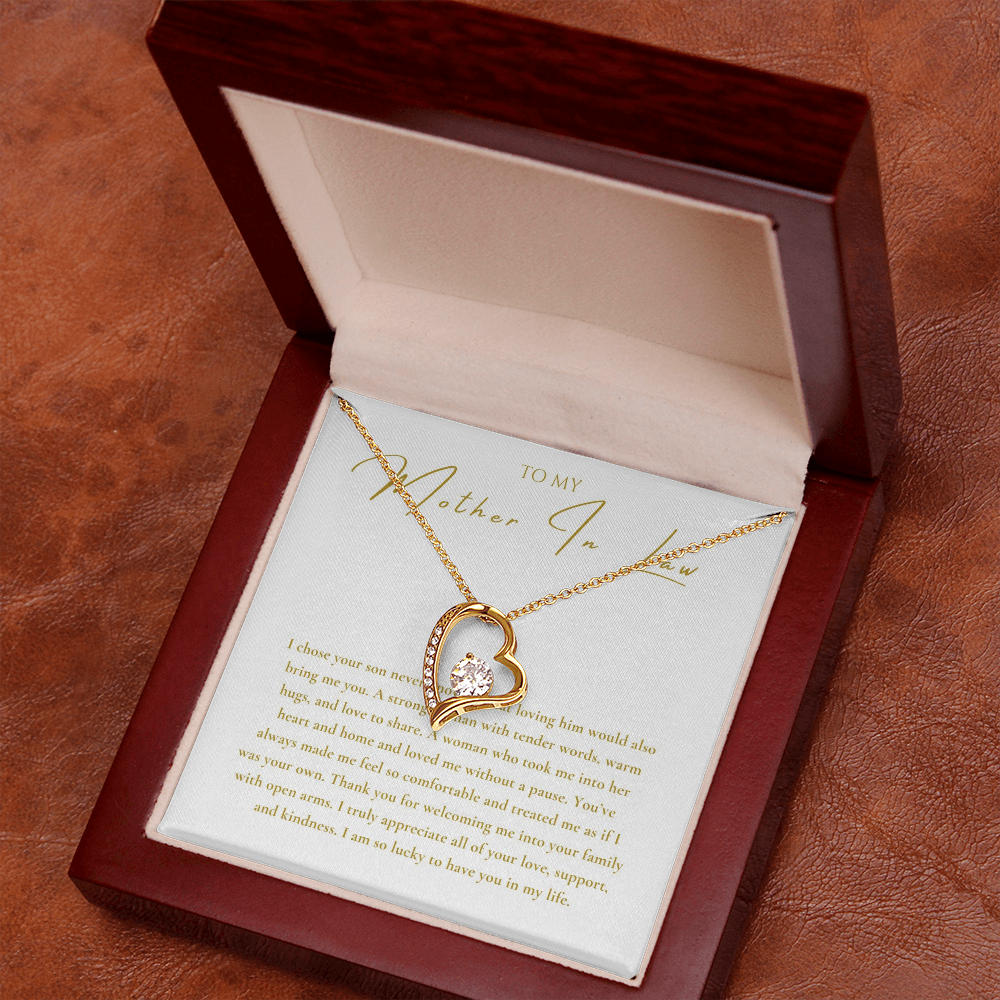 To My Mother In Law Interlocking Hearts Necklace