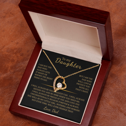 To My Daughter  Forever Love Necklace