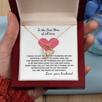 To The Best Mom of All TIme Forever Love Necklace