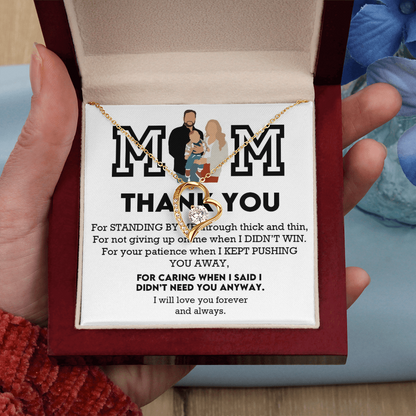 Mom Thank You Forever Love Necklace
