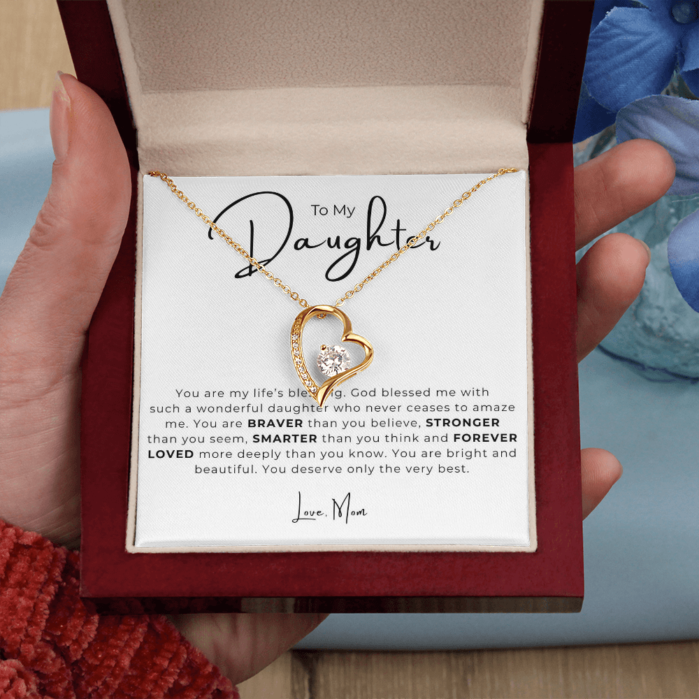 To My Daughter  Forever Love Necklace
