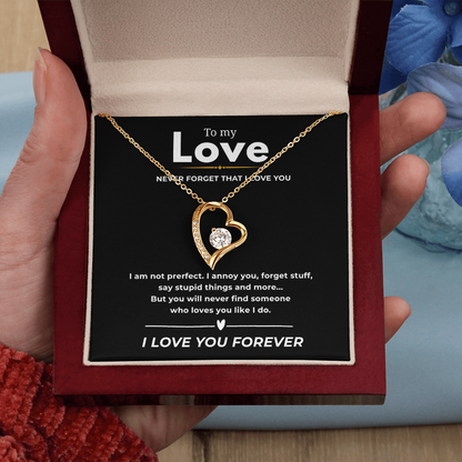 To My Love  Forever Love Necklace