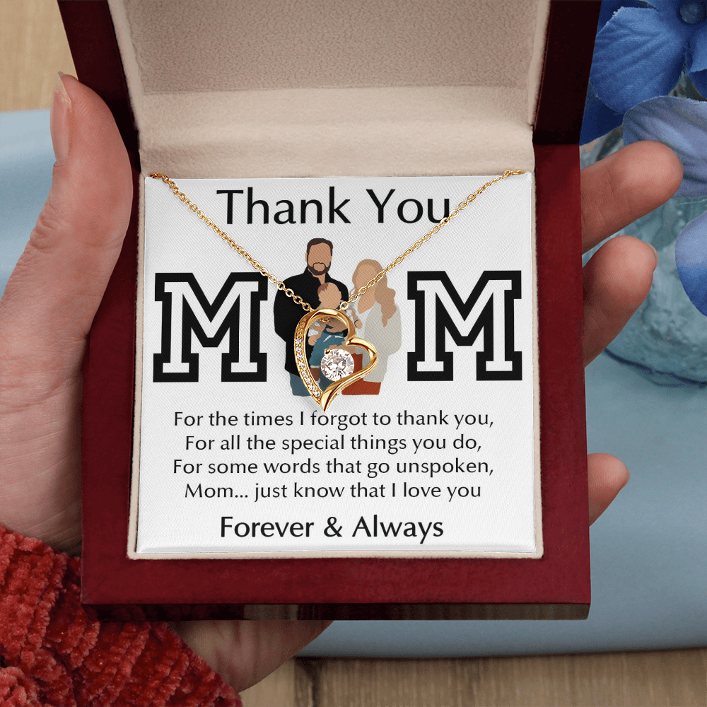 Thank You Mom Forever Love Necklace
