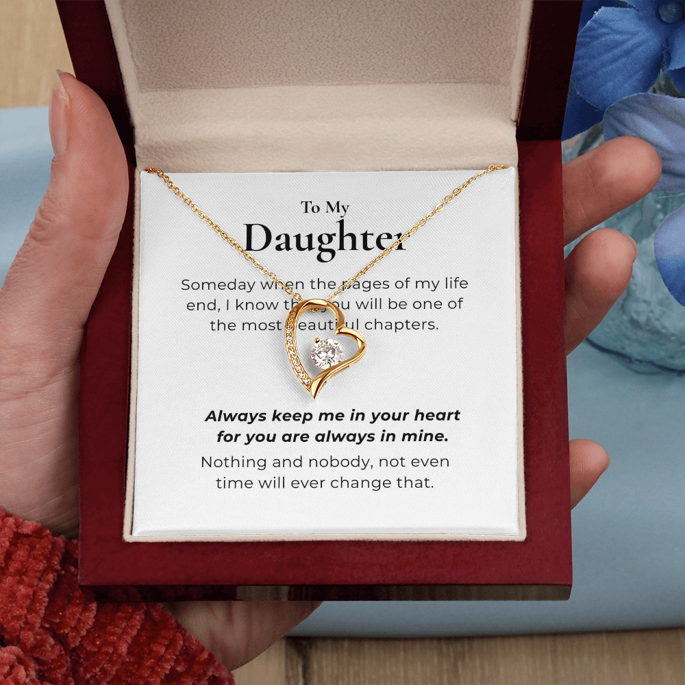To My Daughter  Forever Love Necklace