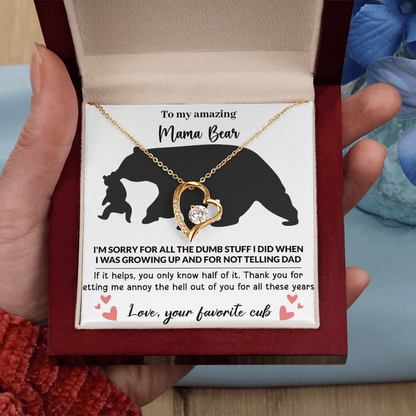 Mama Bear Forever Love Necklace