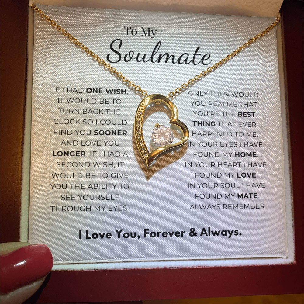 To My Soulmate  Forever Love Necklace