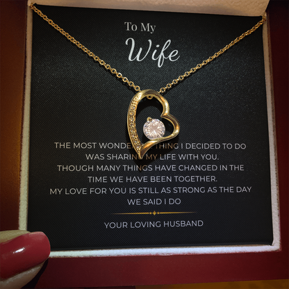 To My Wife  Forever Love Necklace