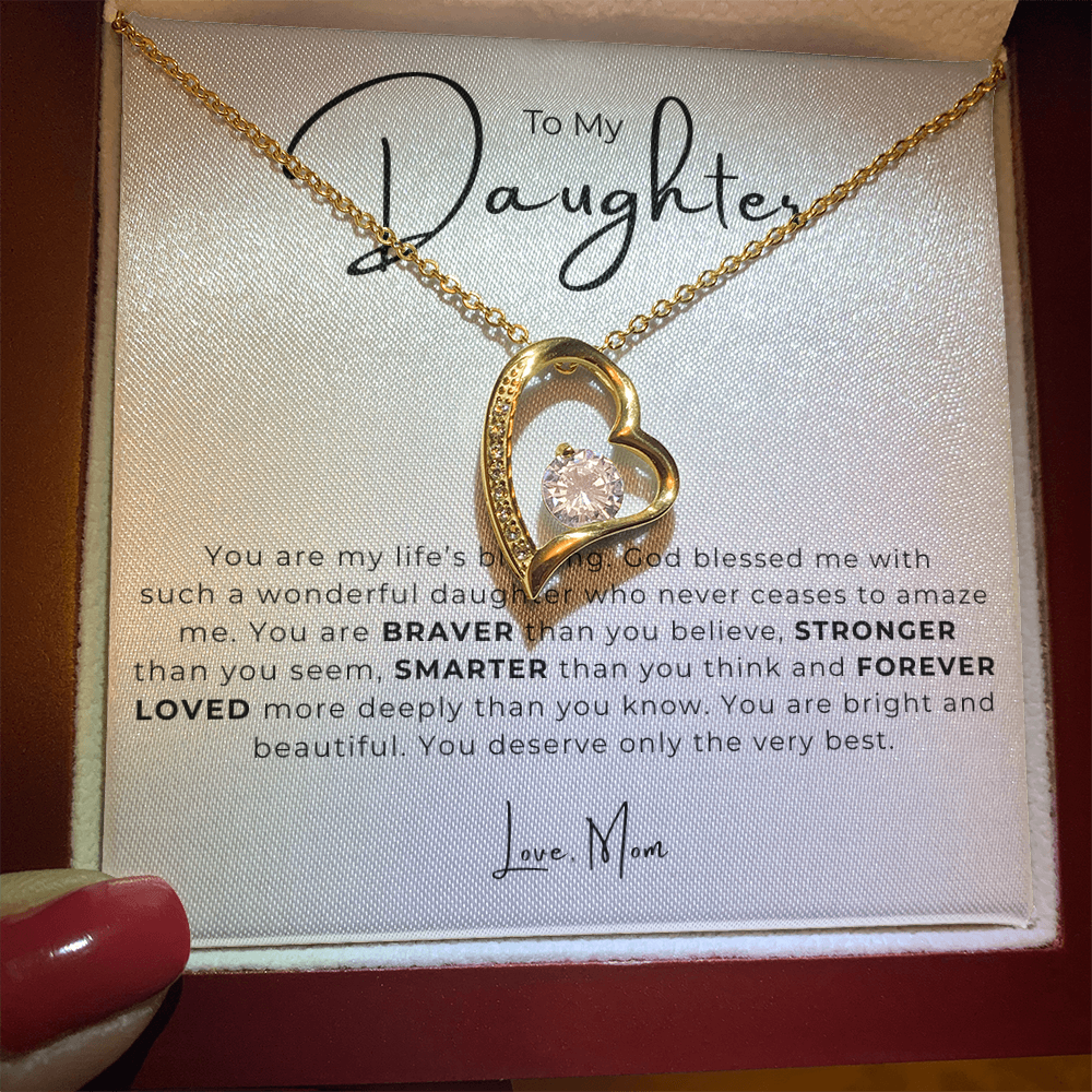 To My Daughter  Forever Love Necklace