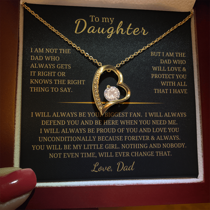 To My Daughter  Forever Love Necklace