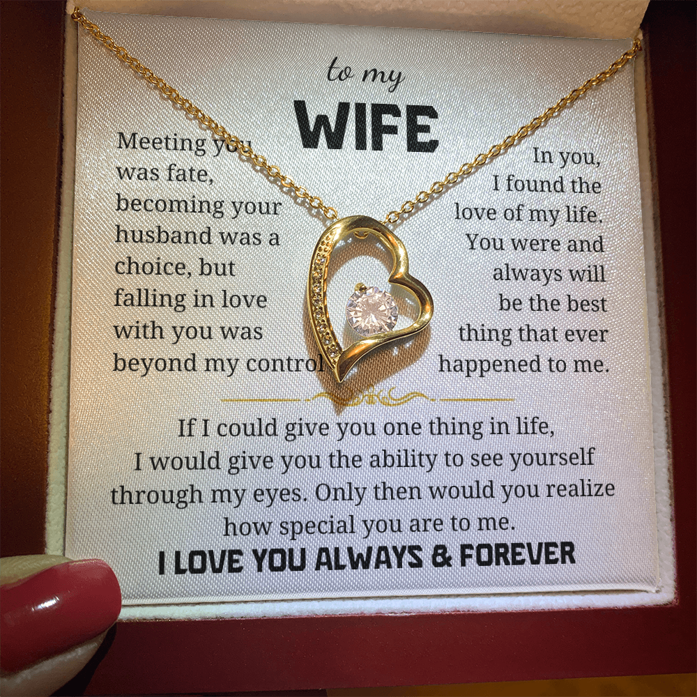 To My Wife  Forever Love Necklace