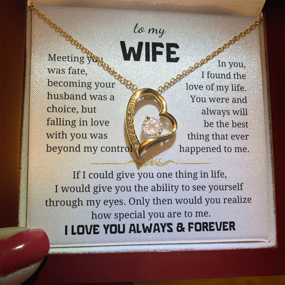 To My Wife  Forever Love Necklace