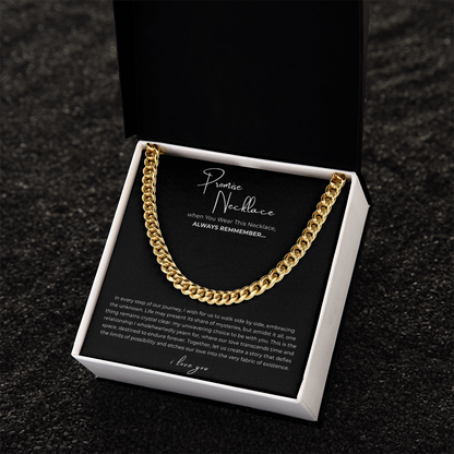 Promise Necklace Cuban Link Chain