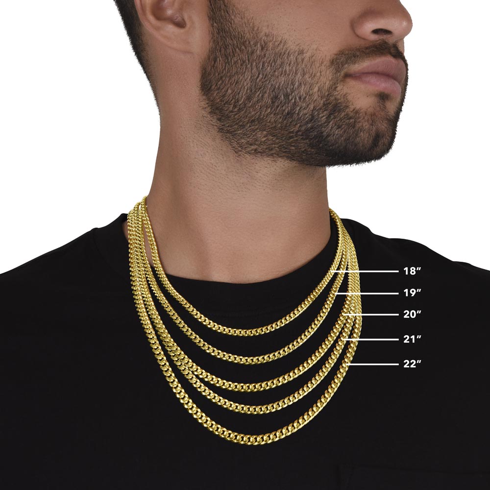 To My Son Cuban Link Chain