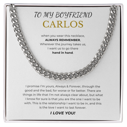 To My Boyfriend Cuban Link Chain